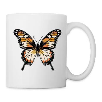 Vivid butterfly colors - Mug - white - Right