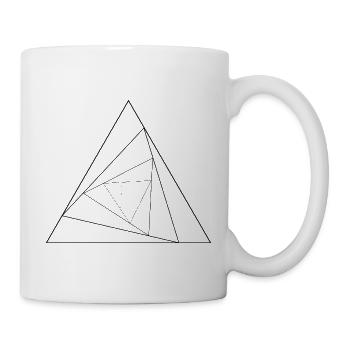Triangle triangulaire - Mug blanc - blanc - Droite