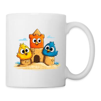 Sandcastle Trio colorful - Mug - white - Right