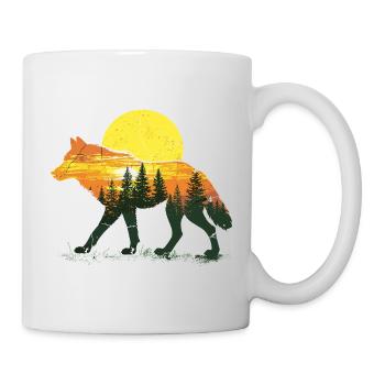 Loup, Forêt, Nature, Nature sauvage, Extérieur, Animal - Mug blanc - blanc - Droite