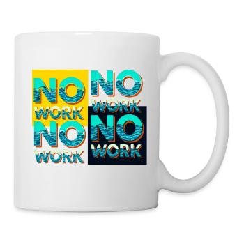 No work with waves - Mug - white - Right