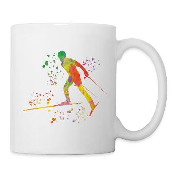 Ski de fond Ski de fond - Mug blanc - blanc - Droite