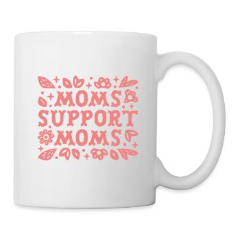 Mamans soutenant les mamans, groupe de soutien aux mères, phrases roses - Mug blanc - blanc - Droite