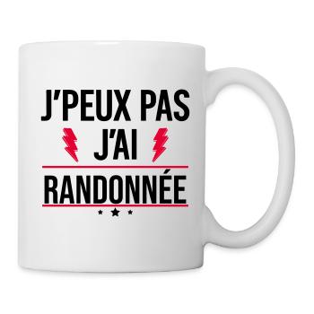 J’peux pas j’ai randonnée Humour Nature - Mug blanc - blanc - Droite
