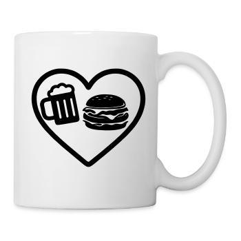 Heart Burger Beer - Mug - white - Right