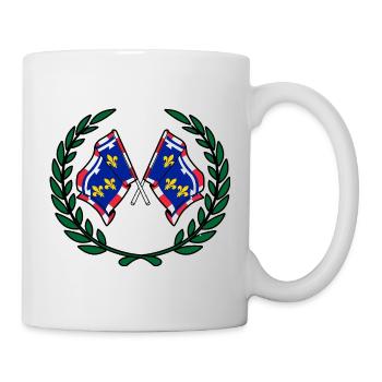 Courbe de laurier du Centre-Val de Loire - Mug blanc - blanc - Droite