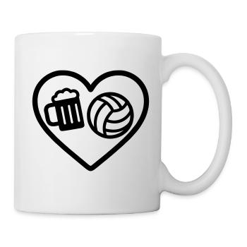 Heart Volleyball Beer - Mug - white - Right