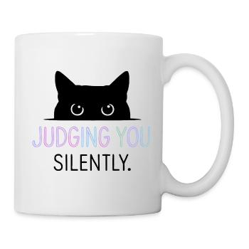 Humour félin, idée cadeau chat, animaux de compagnie drôles - Mug blanc - blanc - Droite