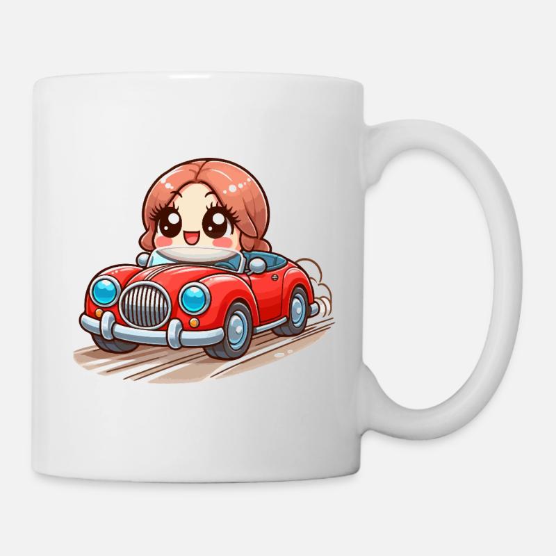 Cartoon toy car - Mug - white