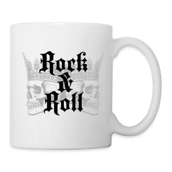 Rock and Roll Crown Skulls - Tasse - Weiß - Rechts