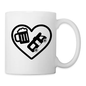 Heart Beer Camper Humor - Mug - white - Right