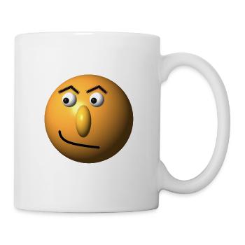 Mischievous face - Mug - white - Right
