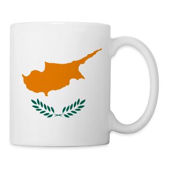 Pavillon de Chypre Drapeau de la République de Chypre Chypre - Mug blanc - blanc - Droite