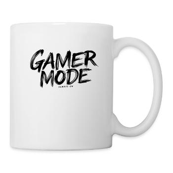 Gamer-Modus immer auf T-Shirt - Tasse - Weiß - Rechts