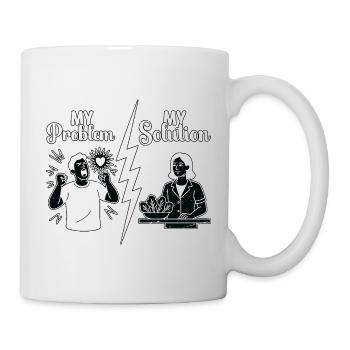 Nutritionist My Problem My Solution Pictogram Mom - Tasse - Weiß - Rechts