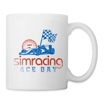 Sim Racing Renntag - Tasse - Weiß - Rechts