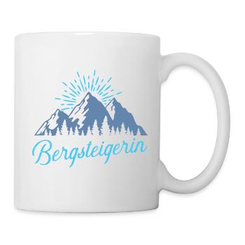 Bergsteigerin - Tasse - Weiß - Rechts