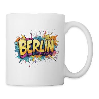 Berlin Graffiti Font Street Art Urban Style - Mug - white - Right