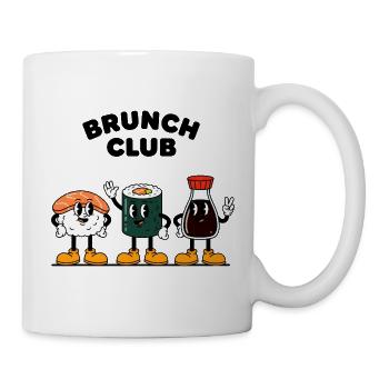 Brunch Club Retro Cartoon Sushi Friends - Mug - white - Right