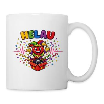 Heart Clown Helau Carnival Carnival Funny Gift - Mug - white - Right