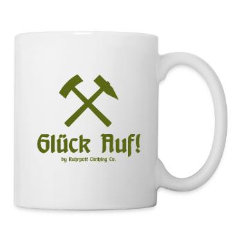Glück Auf! - Ruhrpott - Zeche - Zollverein - Tasse - Weiß - Rechts