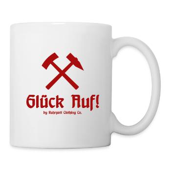 Glück Auf! - Ruhrpott - Zeche - Zollverein - Tasse - Weiß - Rechts