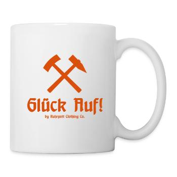 Glück Auf! - Ruhrpott - Zeche - Zollverein - Tasse - Weiß - Rechts