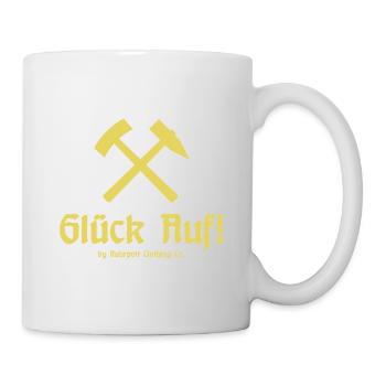 Glück Auf! - Ruhrpott - Zeche - Zollverein - Tasse - Weiß - Rechts