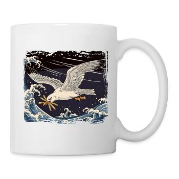 Seagulls steals Frieze Lustig - Mug - white - Right