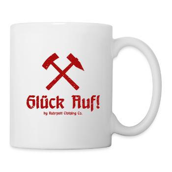 Glück Auf! - Ruhrpott - Zeche - Zollverein - Tasse - Weiß - Rechts