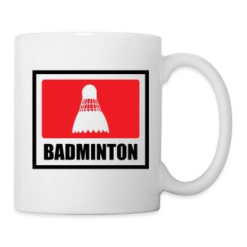 Badminton - Sport - Racket - Mug - white - Right