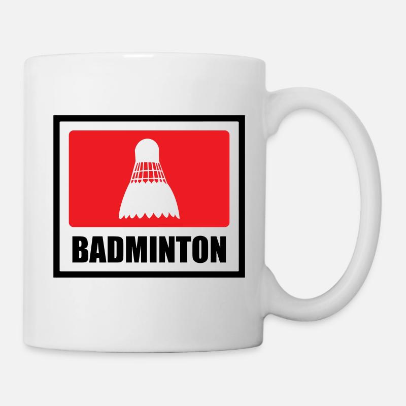 Badminton - Sport - Racket - Mug - white