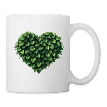 NATUR LOVER - peace & love - Mug blanc - blanc - Droite