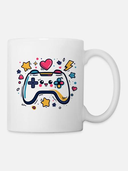 Kunterbunter Controller-Charme - Tasse - Weiß