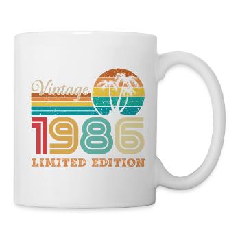 1986 Vintage Retro 1986 Birthday Gift - Mug - white - Right