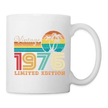 1976 Vintage 1976 Retro-Geburtstagsgeschenk - Tasse - Weiß - Rechts