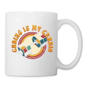 Le speedcubing Speed Cube est mon cardio - Mug blanc - blanc - Droite
