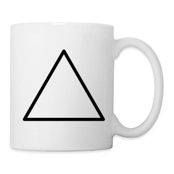 Dreieck - Tasse - Weiß - Rechts