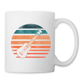 Hawaiian Ukulele Uke Retro Vintage - Tasse - Weiß - Rechts