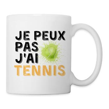 Graphic Original I Can't I Tennis - Tasse - Weiß - Rechts