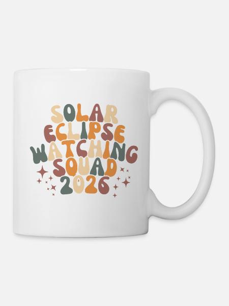 Sun Eclipse Retro Squad - Tasse - Weiß