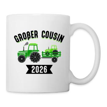Annonce du bébé grossesse du grand cousin en 2026 - Mug blanc - blanc - Droite