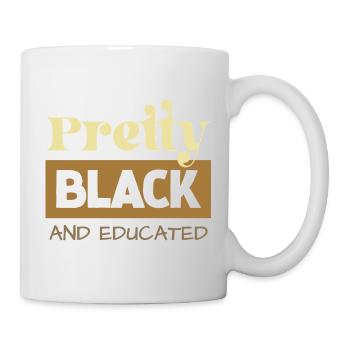Pretty Black & Educated Tee - Tasse - Weiß - Rechts