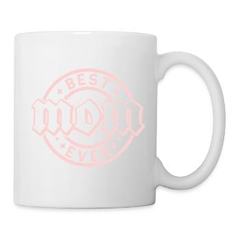 Badge Pink Love Best Ever - Mug blanc - blanc - Droite