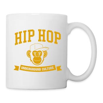 Untergrund-Hip-Hop-Affe - Tasse - Weiß - Rechts