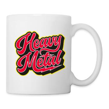 Heavy Metal Bold 3D Script - Mug blanc - blanc - Droite