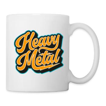 Heavy Metal Bold Script Logo - Mug blanc - blanc - Droite