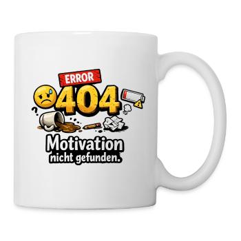 404 Erreur Motivation non trouvée - Mug blanc - blanc - Droite