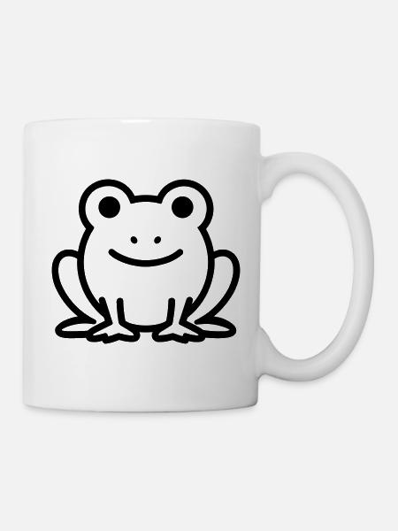 Frosch - Tasse - Weiß