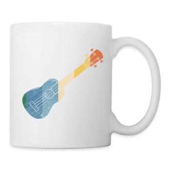 Hawaiian Ukulele Uke Retro Vintage - Mug - white - Right